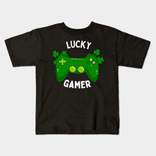 Lucky Gamer Pixelated Kids T-Shirt